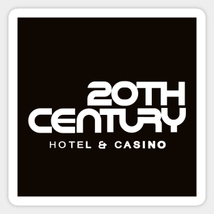 Retro Vintage the 20th Century Hotel and Casino Sticker